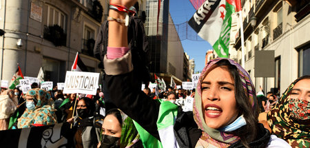Kundgebung für das Selbstbestimmungsrecht der Westsahara (Madrid...