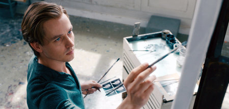Dem Antimimetiker Gerhard Richter nachempfunden: Tom Schilling i...