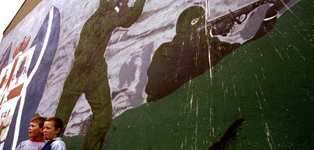 Unterstützt vom britischen Geheimdienst: Wandbild der loyalistis...