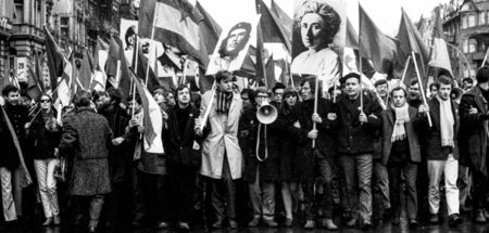 Die Frontstadt-SPD war nicht begeistert: Demo von Studenten der ...