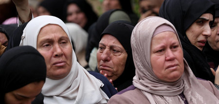 Trauer um den 17jährigen, der bei einer Razzia der israelischen ...