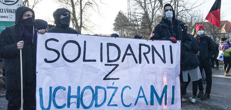 »Solidarität mit Geflüchteten«: Demonstration in Krosno Odrzansk...