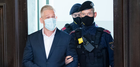 Julian Hessenthaler im Gericht von Sankt Pölten (8.8.2021)