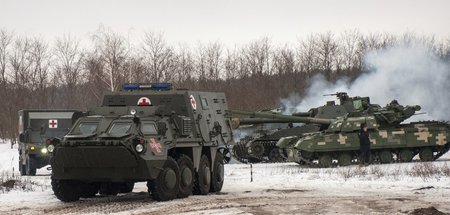 Ein vom Westen gewünschtes Bedrohungspotential: Ukrainische Panz...
