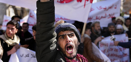 Wut auf Washington: Protestierende am Dienstag in Kabul