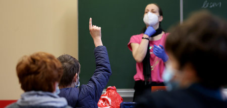 Der Alltag in Schulen wie hier in Magdeburg hat sich in der Coro...