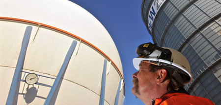 Besorgter Blick: Aktuell sind die deutschen Gasspeicher nur noch...