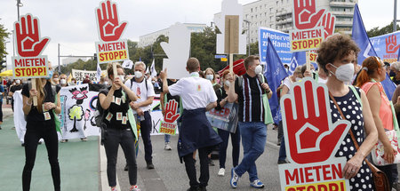 Mietenaktivisten wollen ihre Forderung wieder stärker in die Öff...
