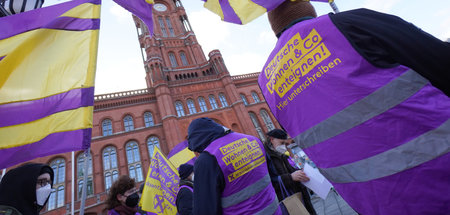 Bei Regierenden nicht willkommen: Aktive der Initiative »Deutsch...