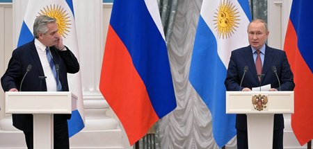 Erst am 3. Februar war Argentiniens Präsident Alberto Fernández ...
