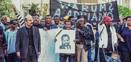 Demonstration nach dem Neonaziangriff auf Alberto Adriano im Jah...