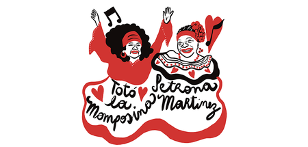 Die beiden kolumbianischen Musikerinnen Totó la Momposina (Sonia...