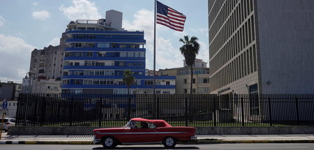 Wieder offen: Die US-Botschaft in Havanna (10.11.2021)