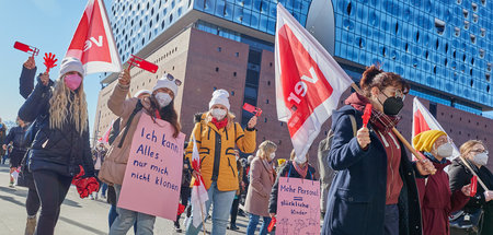 Mehr Stellen, mehr Geld, mehr Wertschätzung: Demonstration der B...