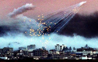 »Die Explosionen schauen phantastisch aus«, kommentierte ein isr...