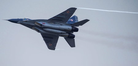Ein MiG-29-Kampfjet der polnischen Luftwaffe