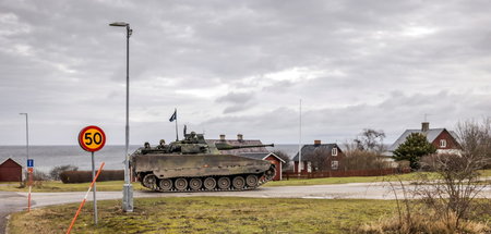 Die schwedische Ostseeinsel Gotland wurde bereits weiter militar... Die schwedische Ostseeinsel Gotland wurde bereits weiter militar...