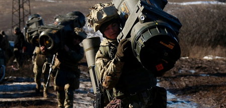 Training ukrainischer Truppen in Donezk (15.2.2022)