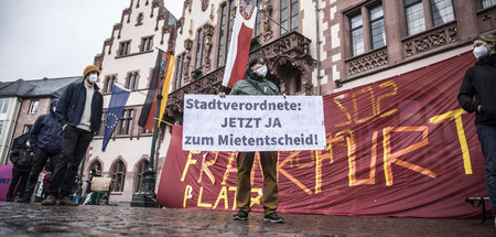 Kundgebung zum Mietenentscheid anlässlich des europaweiten Housi...