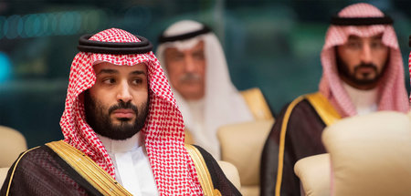 Als Kriegspartei vermitteln: Der saudische Kronprinz Mohammed bi...