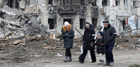 Verbrannte Erde: Ukrainische Truppen hinterlassen bei ihrem Abzu...
