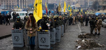 Aufmarsch zum Staatsstreich. Die Maidan-Proteste in Kiew, 14. Fe...