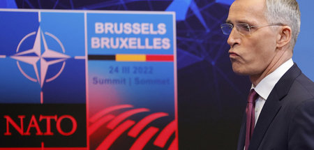 Jens Stoltenberg, NATO-Generalsekretär, am Mittwoch in Brüssel