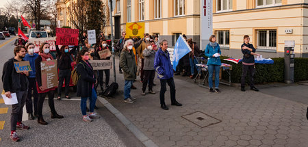 Protest gegen Bolsonaros Steigbügelhalter Sergio Moro vor der Bu...