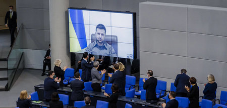 Fleecehemdhohepriester? Der ukrainische Präsident Wolodimir Sele...