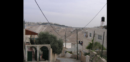 Durch Beton getrennt: Blick aus Ostjerusalem auf die israelische...