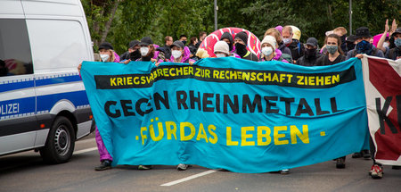 Blockade der Rüstungsfirmen KMW und Rheinmetall in Kassel