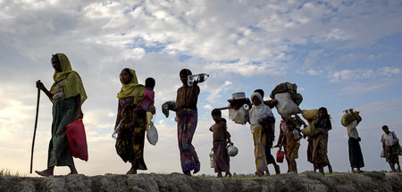 Rohingya auf der Flucht (Cox's Bazar in Bangladesch, 2.11.2017)