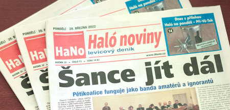 »Eine Chance, weiterzukommen«: Ankündigung in der Halo Noviny, d