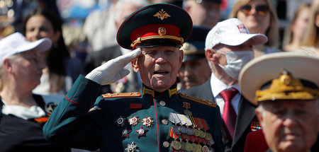 Kriegsveteranen bei der Parade zum »Tag des Sieges« 2020 in Mosk...