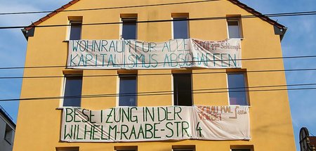 Ziel von Repression: Linkes Zentrum im Stuttgarter Stadtteil Hes...