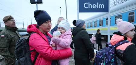 In der Mehrzahl sind es Frauen mit ihren Kindern, die Chelm erre... In der Mehrzahl sind es Frauen mit ihren Kindern, die Chelm erre...