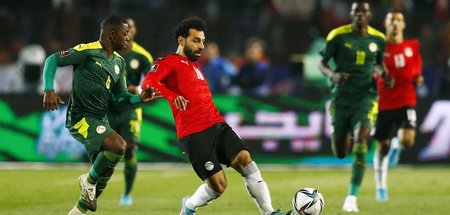 Am Ende gewinnt Senegal das Elfmeterschießen gegen Ägypten mit 2...