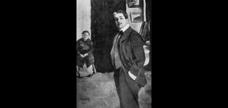 Léon Bakst, »Porträt Sergej Djagilew mit seiner Kinderfrau«, Öl ...