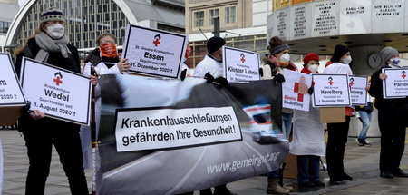 »Bündnis Klinikrettung« demonstriert gegen Krankenhausschließung...