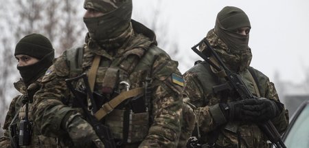 Ukrainische Soldaten im Osten des Landes (4.2.2017)