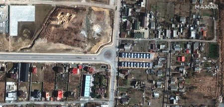 Butscha von oben: Satellitenaufnahme vom 18.3.2022
