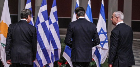 Zyperns Präsident Nicos Anastasiadis, Griechenlands Premier Kyri...