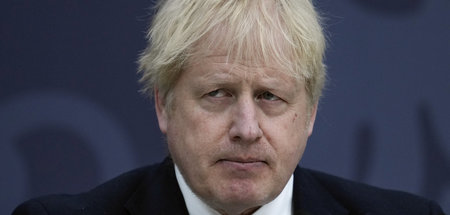 Der britische Premier Boris Johnson am Donnerstag in Kent