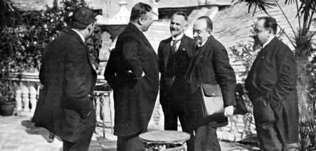 Gegen den Westen in Rapallo zusammengefunden: Reichskanzler Jose...