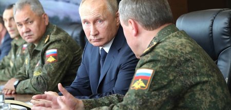 Kriegsrat mit Präsident Putin