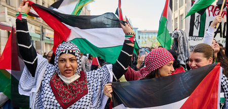 Demonstration für ein freies Palästina und gegen Israels Aparthe...
