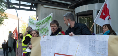 Protest gegen den Klinikkonzern Vivantes in Berlin (o. D.)