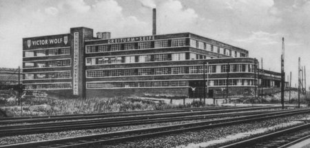 Feindbild der Nazis: die Dreiturm-Seifenfabrik von Max Wolf, 193...