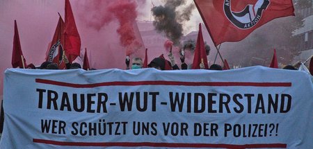 Demonstration gegen die tödliche Polizeigewalt in Mannheim am So