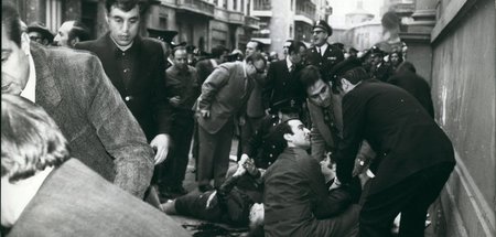 Bleierne Jahre: Auch bei der Enthüllung einer Büste Luigi Calabr...